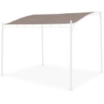 Toile de toit taupe pour tonnelle 3x2. 5m brestum - toile de rechange pergola. toile de remplacement Toile de toit taupe pour tonnelle 3x2. 5m brestum - toile de rechange pergola. toile de remplacement