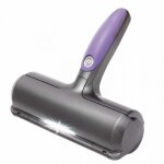 Sweeper brush - brosse anti poils animaux - ramasse poils chat / chien - violet et gris - pour canap� ...