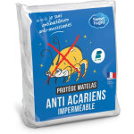 Sweet night - sweetnight - protge matelas 140x190 cm alse impermable et anti acariens molleton 100% ...
