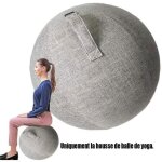 Swiss ball grossesse / ballon gym housse 65cm ballon de gym pour la maison et le bureau bureau pilates ...