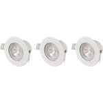 Sygonix - sy - 6418008 luminaire  led encastrable jeu de 3 led led 5. 5 w blanc