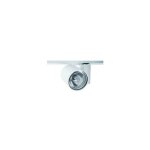 Spot orientable blanc pour rail monophas 3 allumages avec lampe iodure 20w gu6. 5 blanc chaud 3000k ...