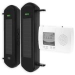 Systme d'alarme de primtre sans - fil 900m rcepteur sorties relais + barrires 1b infrarouges solaires ...