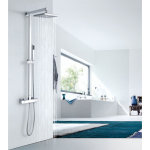 Bernstein - colonne de douche thermostatique acier inox, t�te de douche 40x40cm - 110x15cm - sedal 8921c ...