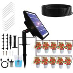 Syst�me d?irrigation solaire 15 m ? micro - goutte � goutte automatique avec minuterie et anti - siphon ...