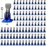 Systme de nivellement de carrelage 100 pices, aide  la pose 2 mm, languettes de traction rutilisables ...