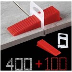 Syst�me de nivment de carrelage de1. 5mm de largeur de joint, 400 languettes de traction, 100 pi�ces ...