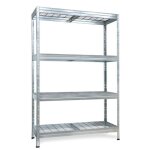 Syst�me de rayonnage galvanis� s / t 4b - 180x120x45