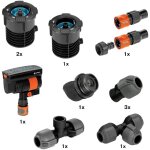 Syst�me sprinkler kit de d�marrage arroseur oscillant pipeline raccord enfichable 08272 - 20 s863352 ...