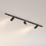 Syst�me sur rail magn�tique 100 cm noir 3 spots led 21w - transformateur externe - lyne