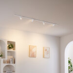 Syst�me sur rail magn�tique 2 m blanc 4 spots 28w led - transformateur externe - lyne