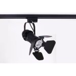 Syst�me sur rail spot luminaire plafond, plafonnier compatible pour led - noir - moderne - �clairage ...