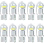 T10 w5w led 194 168 501 ampoules de voiture lampe 1smd cob led lampes pour plaque d'immatriculation feu ...