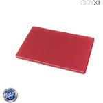 Planche � d�couper en poly�thyl�ne 30x20x1, 5 cm. couleur rouge
