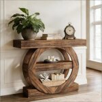 Table d'appoint, console, table de couloir � 3 niveaux, meuble tv pour entr�e