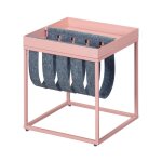 Paris prix - table d'appoint design 'porte - magazine' 40cm rose