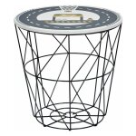 Table d'appoint enfant  circuit  30cm bleu