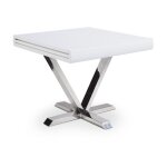 Paris prix - table d'appoint extensible 'emery' 90 - 180cm blanc Paris prix - table d'appoint extensible 'emery' 90 - 180cm blanc