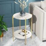 Table d'appoint marbre ronde - bout de canapé de salon métal design guéridon moderne pour salon bureau ... Table d'appoint marbre ronde - bout de canapé de salon métal design guéridon moderne pour salon bureau ...