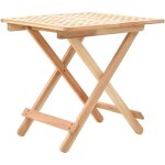 Vidaxl - table d'appoint pliante 50 x 50 x 49 cm bois de noyer massif