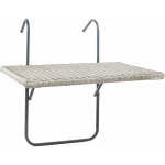 Table de balcon suspendue pliante - rattan - stable et rsistante aux intempries - 60 x 40 cm
