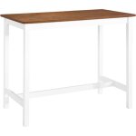 Table de bar bois massif 108x60x91 cm vidaxl