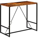 Table de bar bois de rcupration massif 120x60x106 cm vidaxl