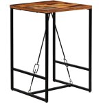 Table de bar bois de r�cup�ration massif 70x70x106 cm vidaxl