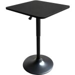 Table de bar carr�e noire luke - happy garden