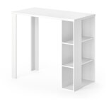 Table de bar noel, blanc, 120 x 60 cm vicco