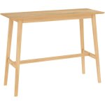 Rendez - vous d�co - table de bar rectangulaire 4 personnes en bois clair naturel 120 cm - buvette