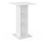 Table de bar rodeo, blanc, 70 x 70 cm vicco