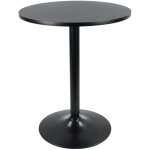 Table de bar ronde �60cm ? hauteur 73cm ? plateau en mdf imperm�able ? structure acier stable ? pour ...