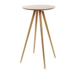 Table de bar ronde scandinave bois l60 cm nordeco