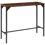 Table de bar style industriel 120 x 40 x 100, 5 cm