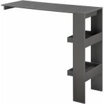 Table de bar stylée bistrot murale 120 cm gris foncé Table de bar stylée bistrot murale 120 cm gris foncé