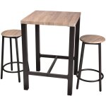 Table bar avec tabourets indus dock