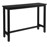 Table de bar woltu, table de bistrot, table à manger, structure en métal, plateau en mdf, 140x40x100 ... Table de bar woltu, table de bistrot, table à manger, structure en métal, plateau en mdf, 140x40x100 ...