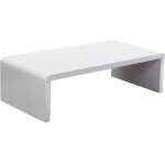 Beliani - table basse 120 x 60 cm en mdf blanc finition brillante style minimaliste milwaukee