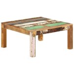 Table basse 80x80x40 cm bois de r�cup�ration massif - vidaxl