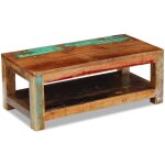 Table basse bois de rcupration massif 90x45x35 cm vidaxl