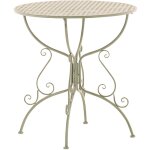 Table de jardin ronde amanda vert antique