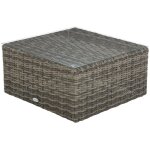 Hesperide - table basse de jardin carrée mooréa terre d ombre 72x72x36cm en aluminium traité époxy - ... Hesperide - table basse de jardin carrée mooréa terre d ombre 72x72x36cm en aluminium traité époxy - ...