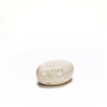 Table basse moderne en pierre beige 50 x 75 x h 27 cm