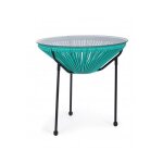 Table basse parker atol avec plateau en verre d50 cm