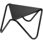 Lafuma mobilier - table basse plateau micro - perfor� - vogue - aluminium - noir