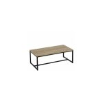 Table basse rectangulaire bois mdf et métal noir Table basse rectangulaire bois mdf et métal noir