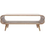 Miliboo - table basse rectangulaire scandinave bois clair l118 cm takla