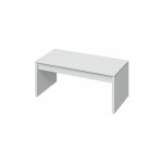 Mobimarket - table basse avec plateau relevable 102 cm blanche