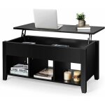 Table basse relevable moderne, table basse de salon a plateau relevable, table basse transformable avec ...